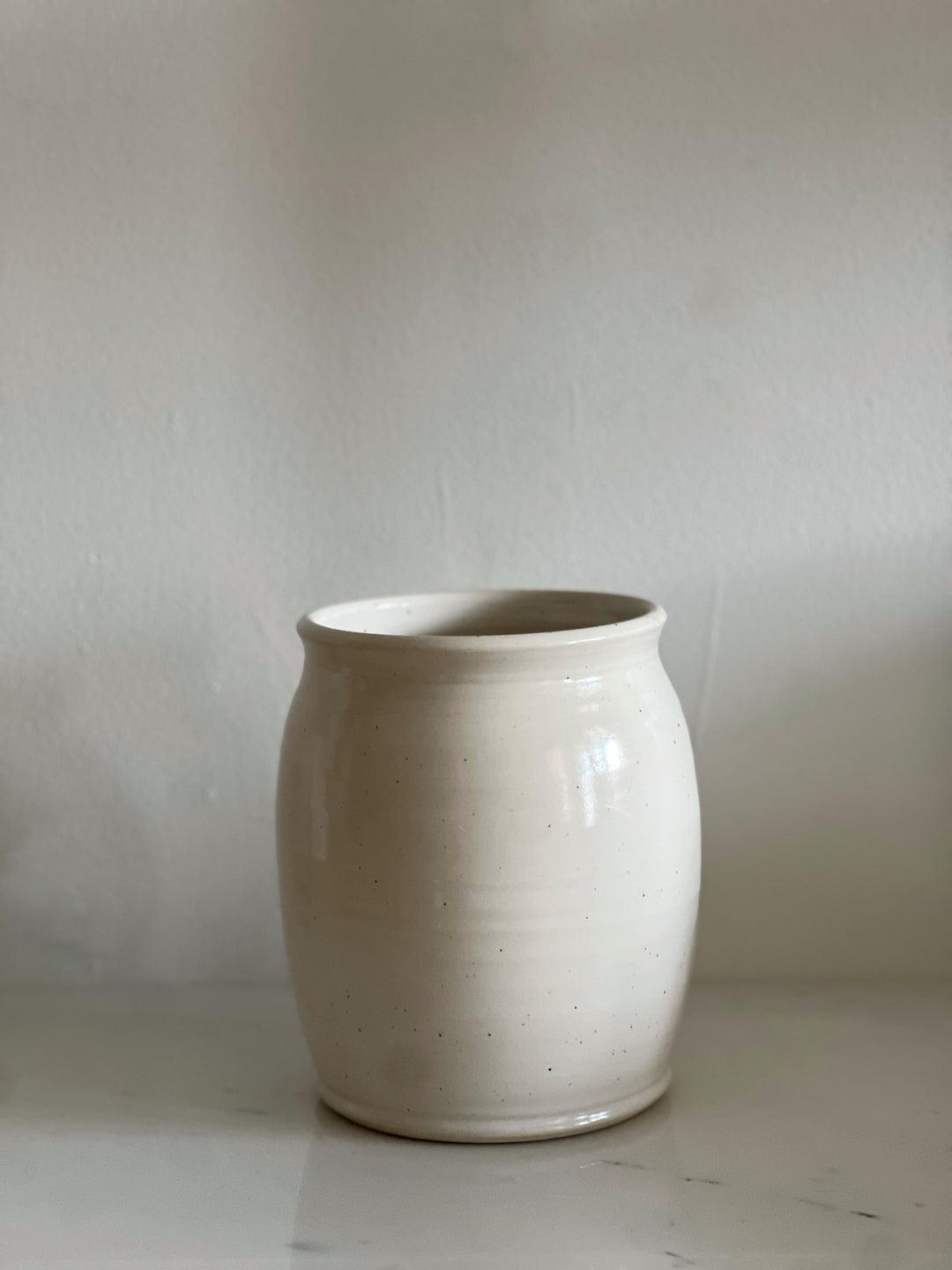 Handcrafted Cream Vase