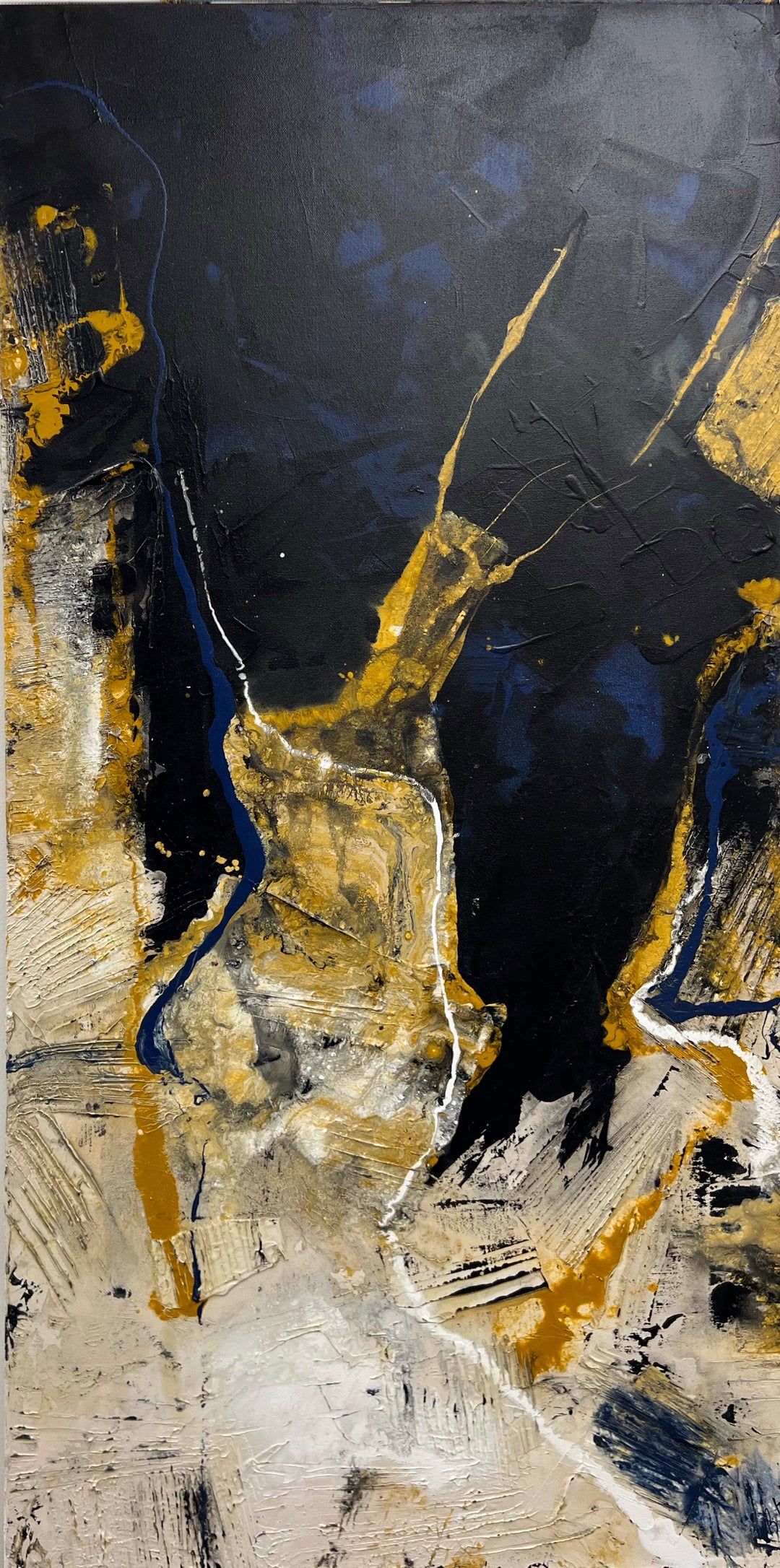 "Lunar Eclipse" Original Acrylic by BB LaMartina