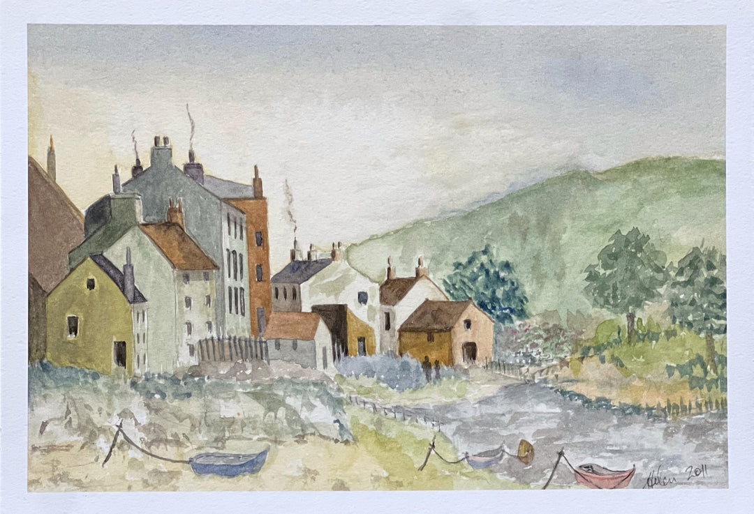 Ayrshire Scotland Watercolor Print by Helen Ottley