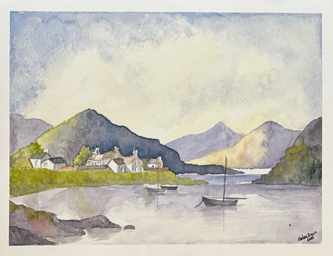 The Lake District England Watercolor Print by Helen Ottley