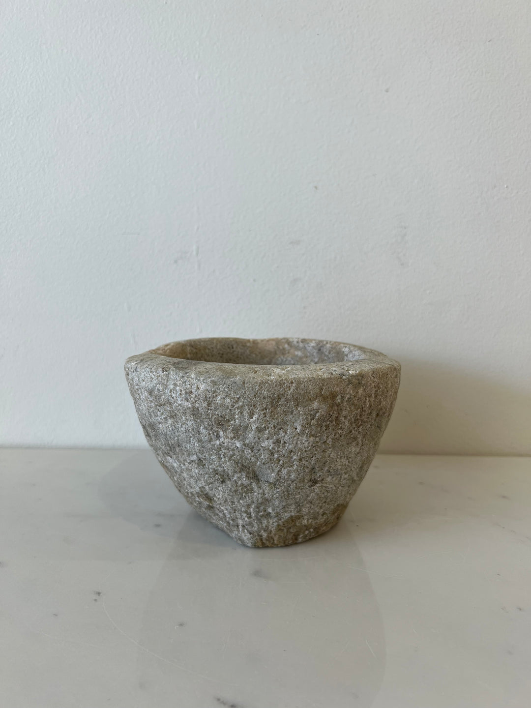 Vintage Hand Carved Stone Bowl: Style 7