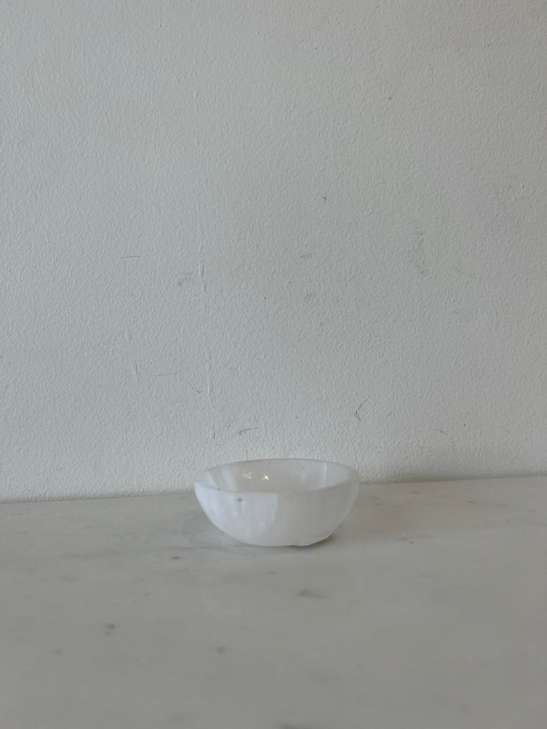 Vintage Small Selenite Bowl