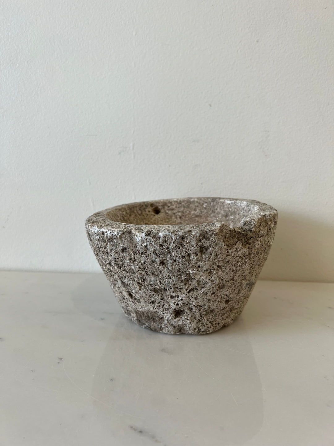 Vintage Hand Carved Stone Bowl: Style 5