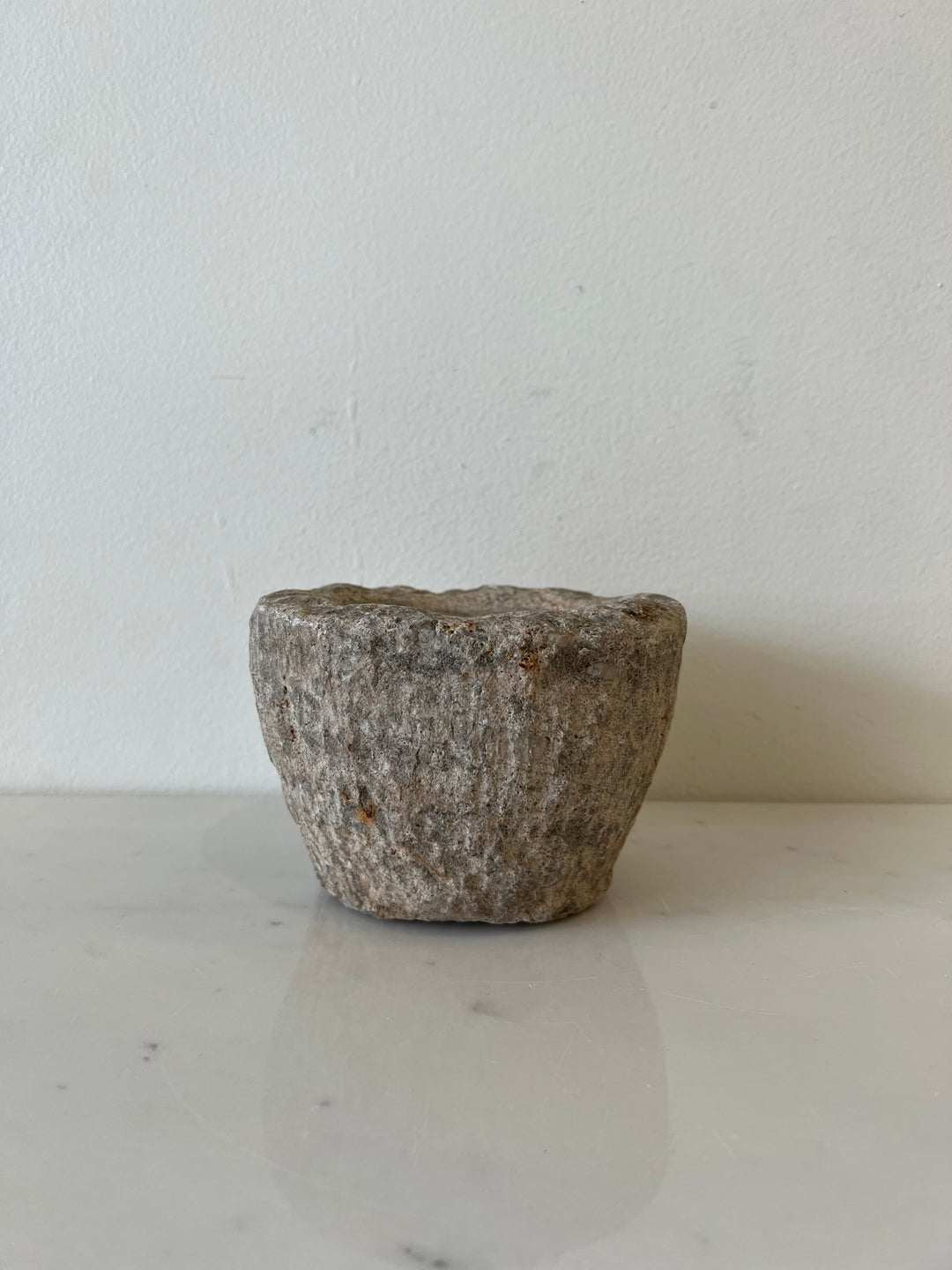 Vintage Hand Carved Stone Bowl: Style 1