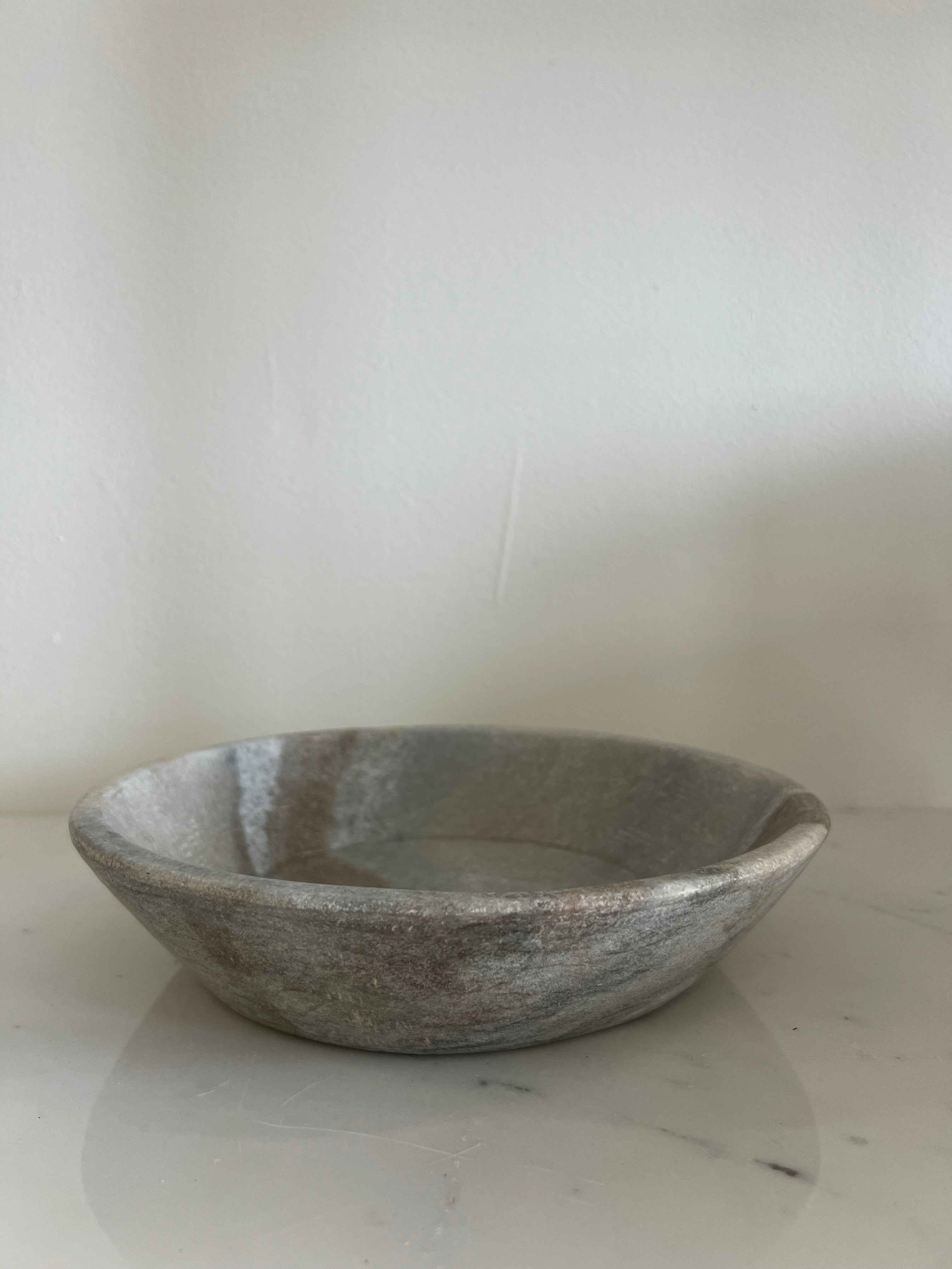 Vintage 8" Marble Bowl – DOMAIN by Laura Hodges Studio