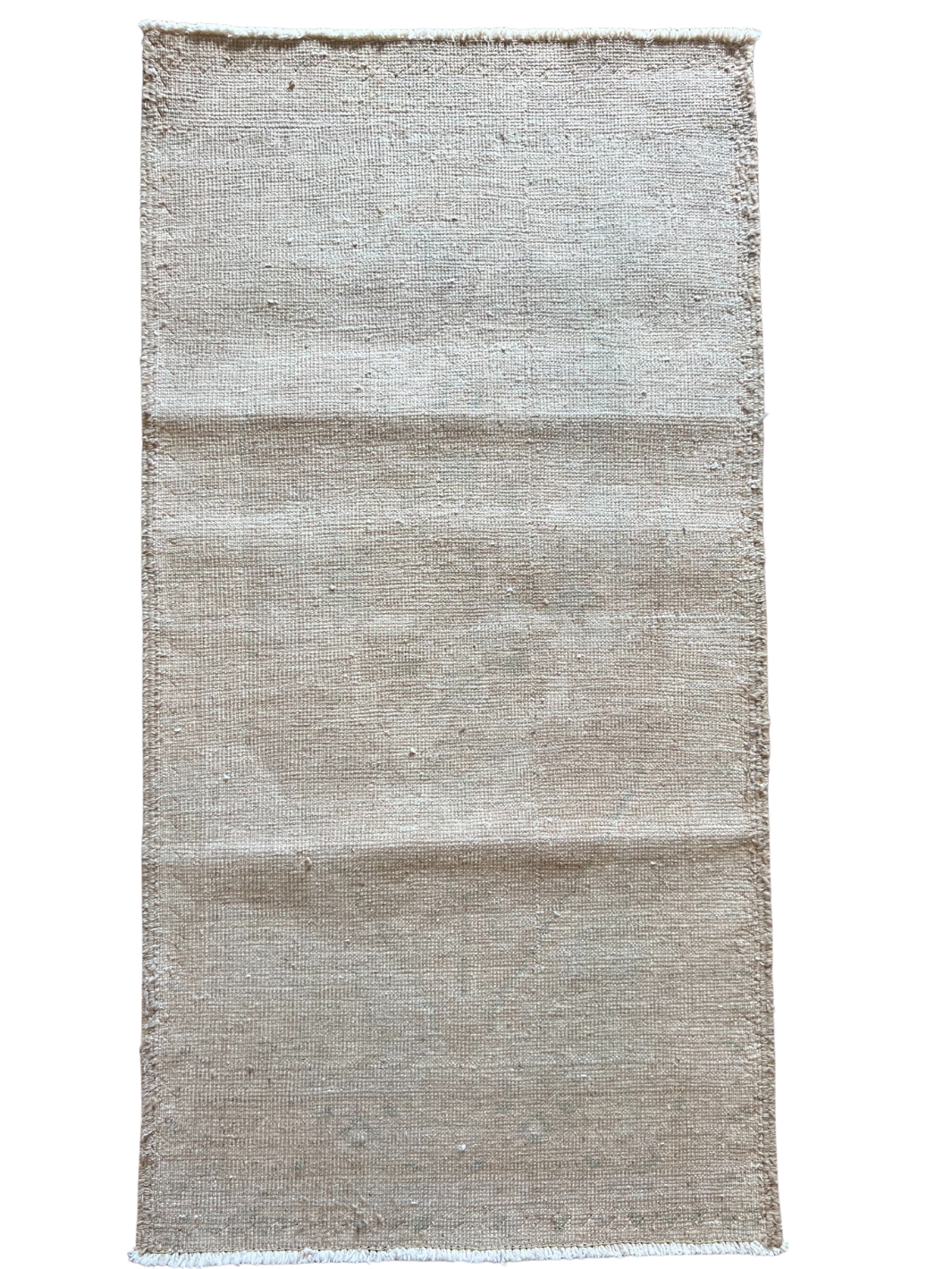 Vintage One of a Kind Cream, Tan, Diamond Oushak Rug