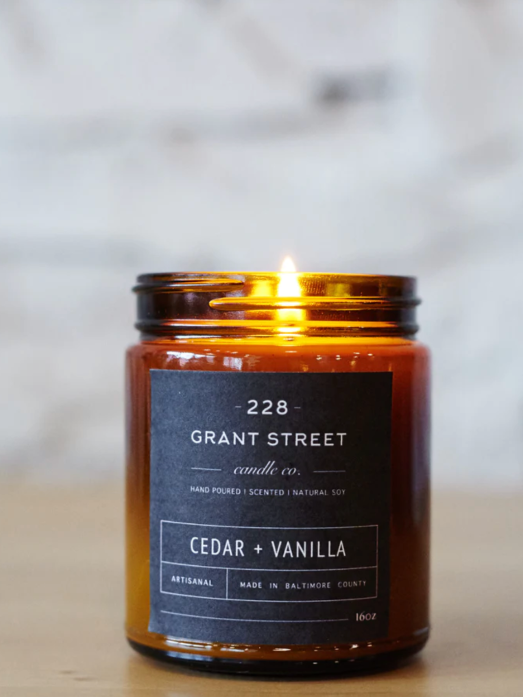 Cedar + Vanilla Candle by 228 Grant Street
