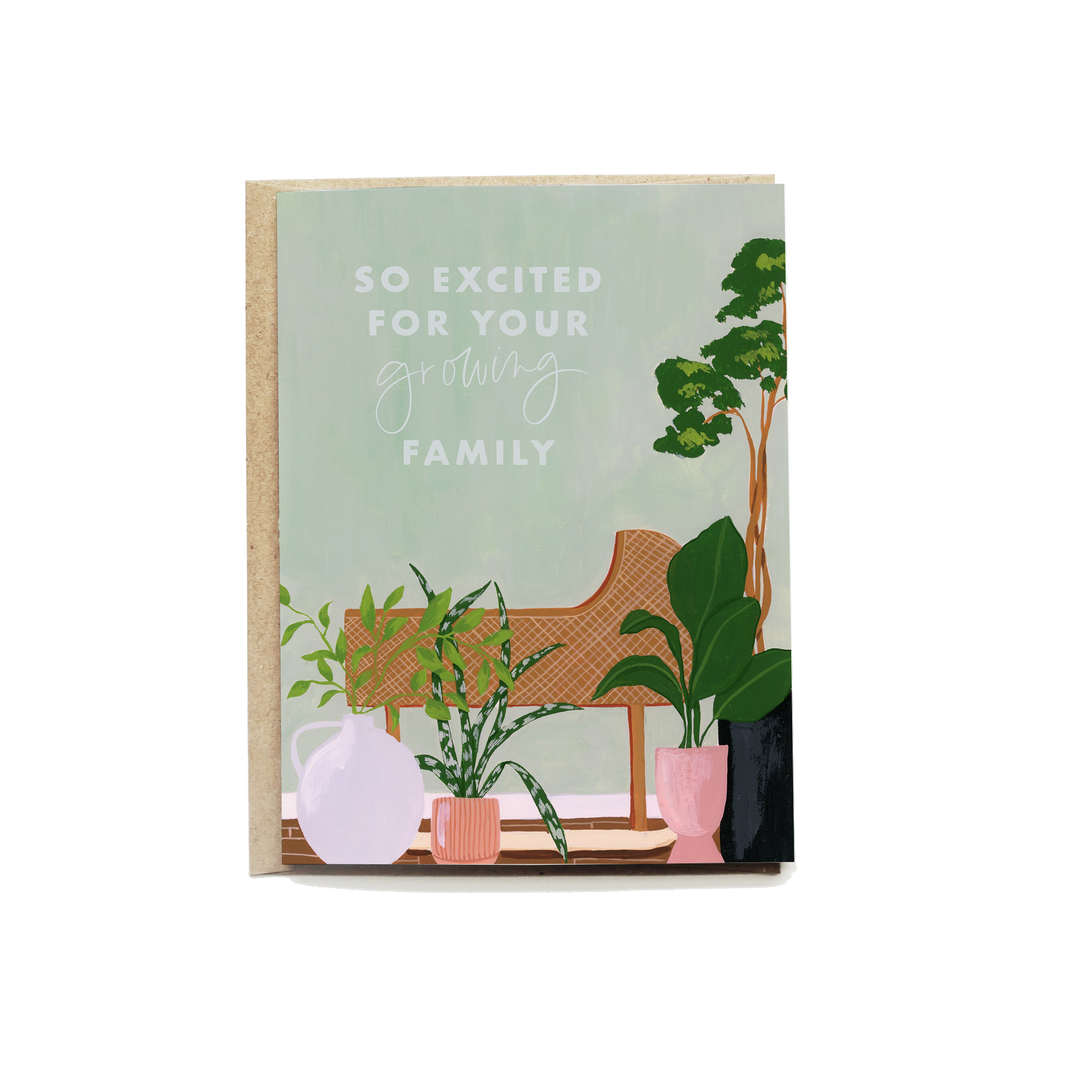 "So Excited For Your Growing Family" Greeting Card