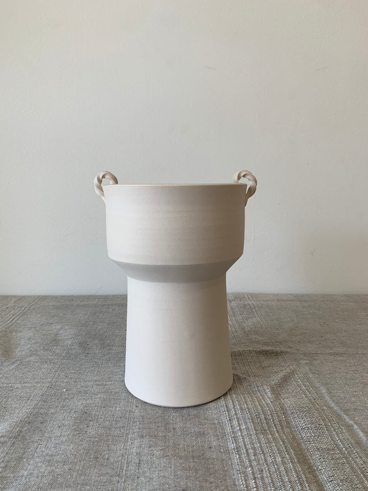 Light + Dark Handled Kylix Vase