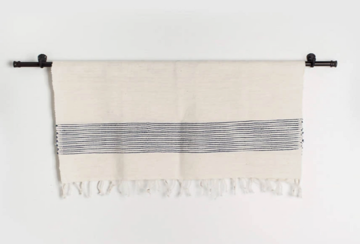 Riviera Hand Towel with Navy