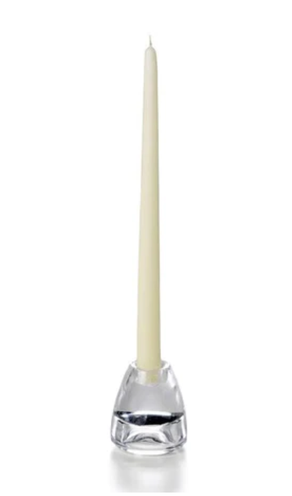 Pair of Taper Candles in Ivory