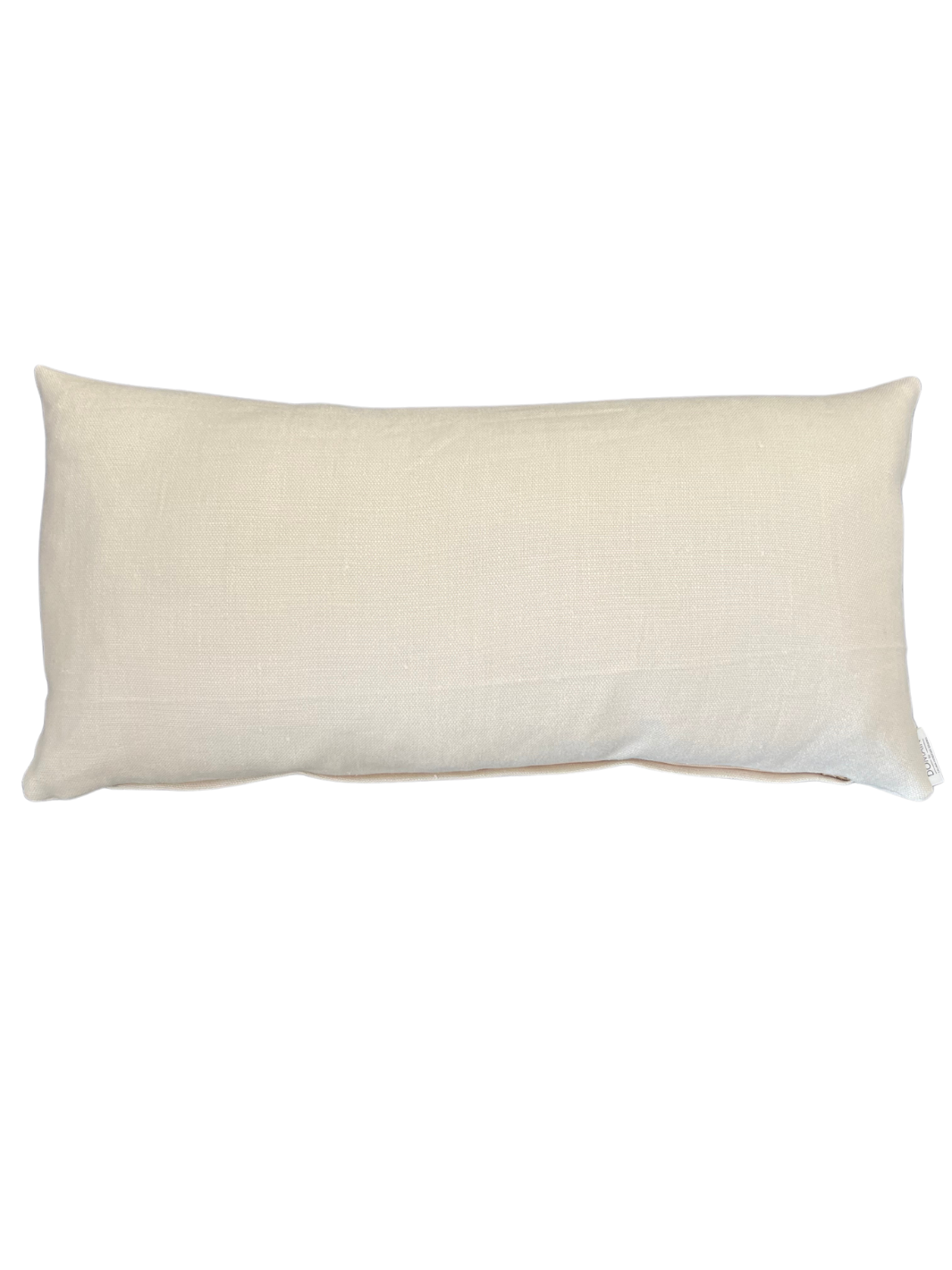 Thick Ivory Linen Lumbar Pillow