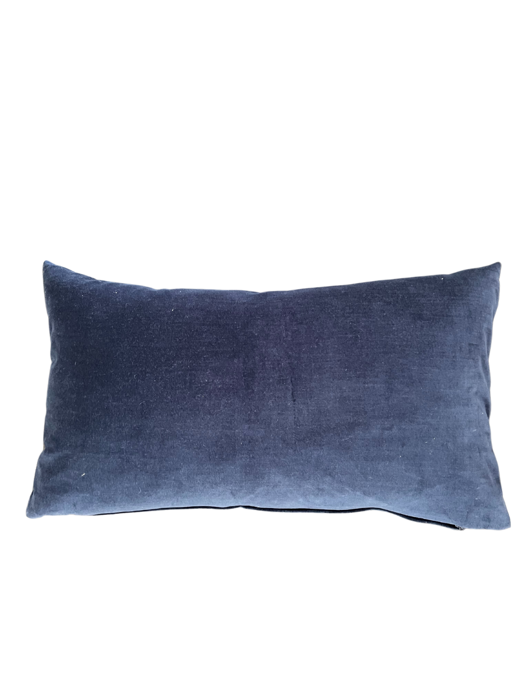 Navy Velvet Medium Lumbar Pillow