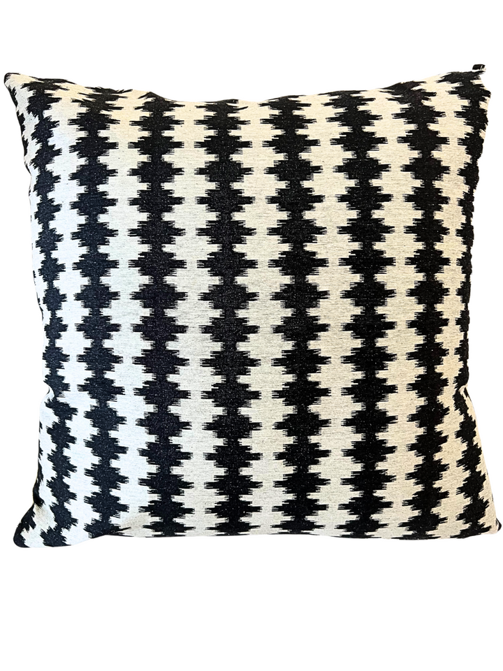 Static Striped Throw Pillow