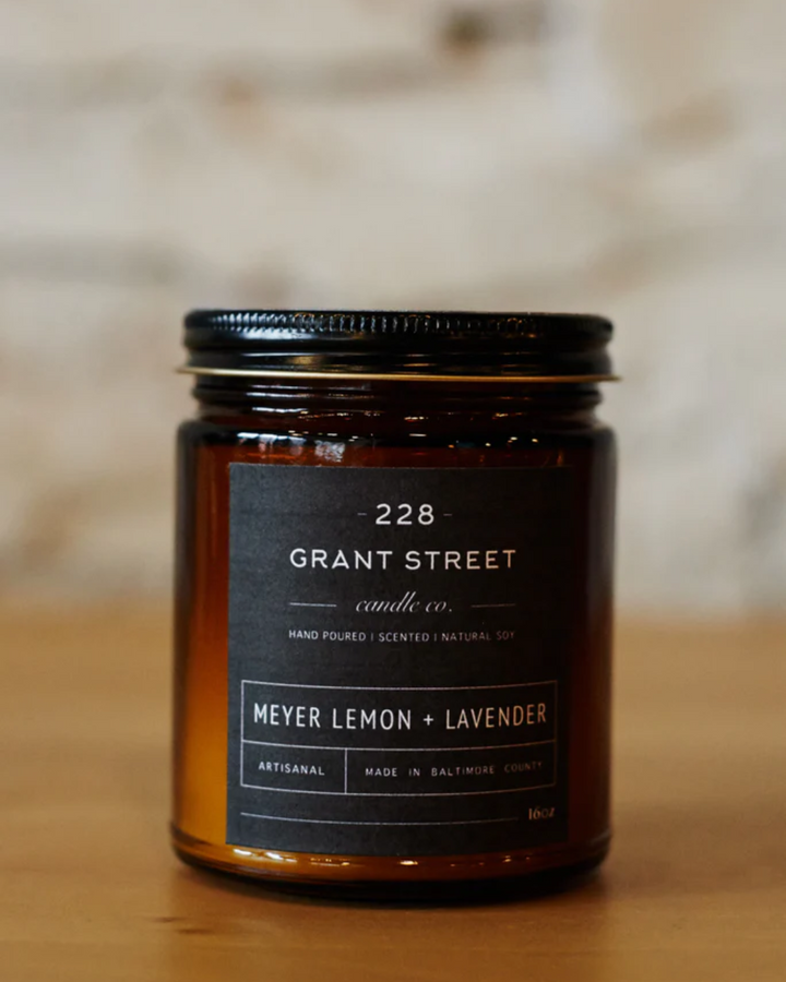 Meyer Lemon + Lavender Candle by 228 Grant Street