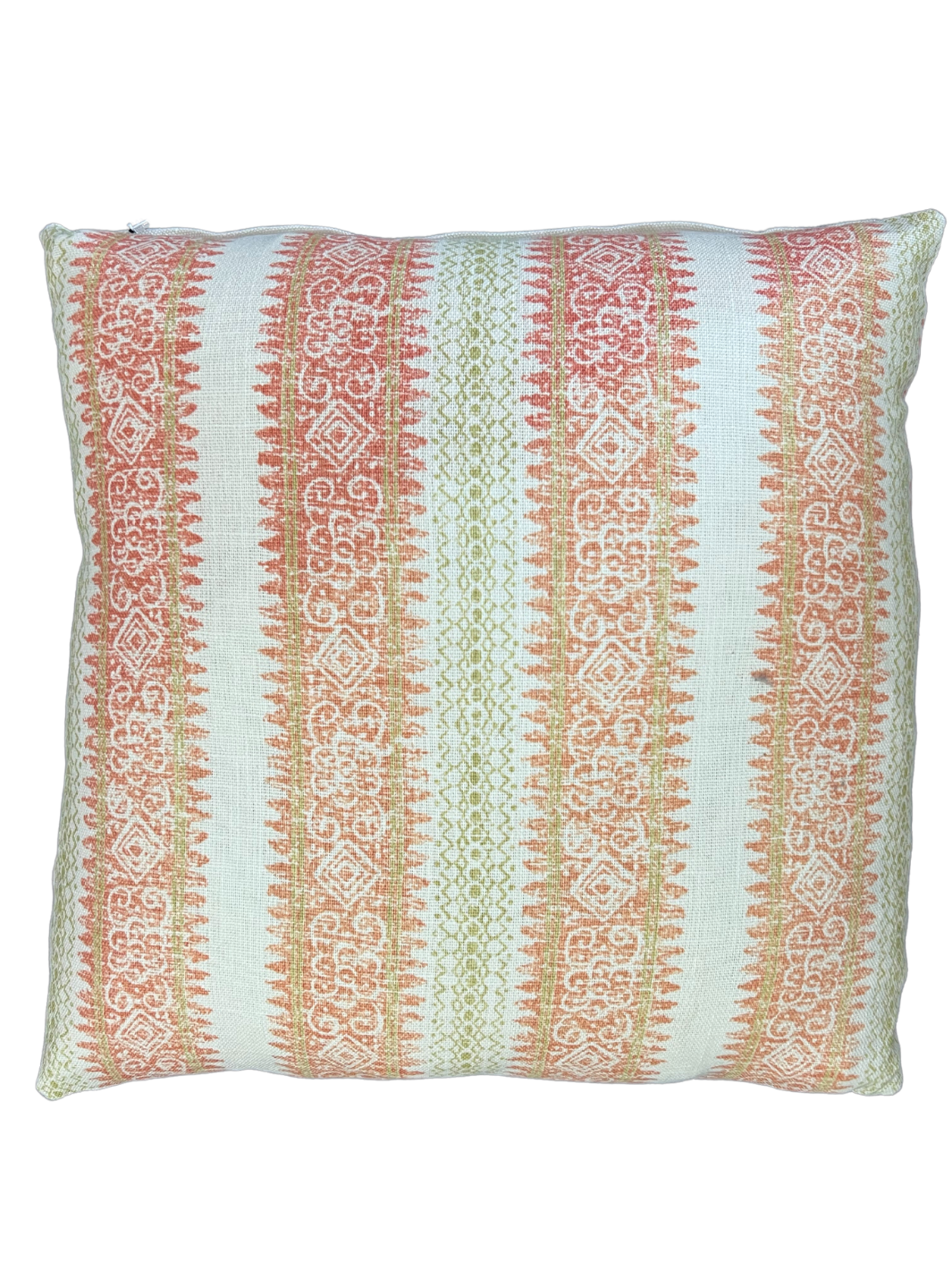 Henna Pillow, Pink and Olive