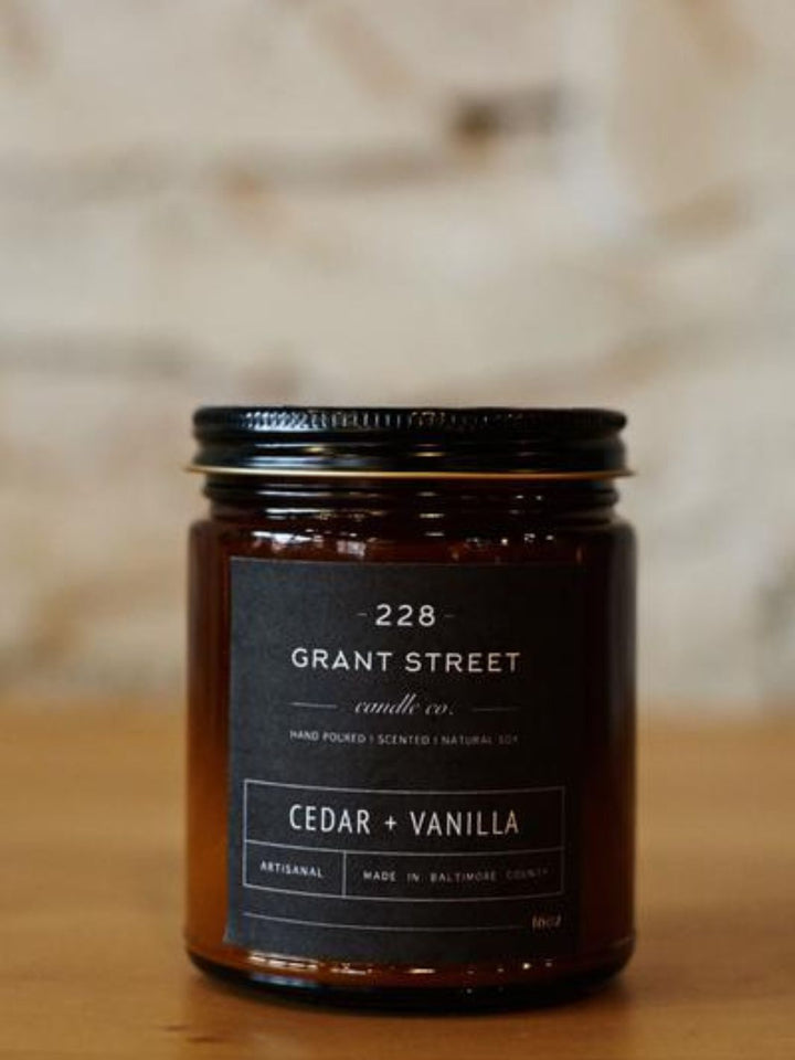 Cedar + Vanilla Candle by 228 Grant Street