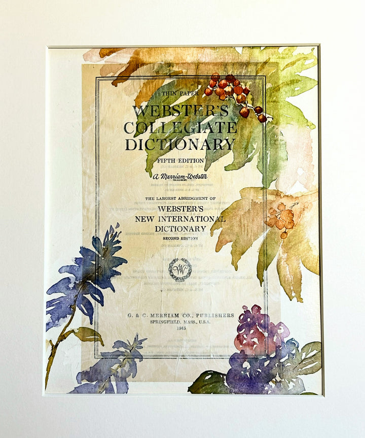 "Book Page" Watercolor Workshop with Artist Kas Rohm
