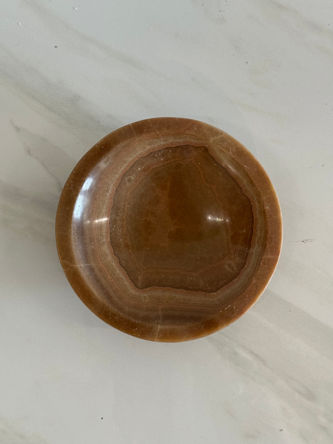 Vintage Onyx Tiny Catchall Dish