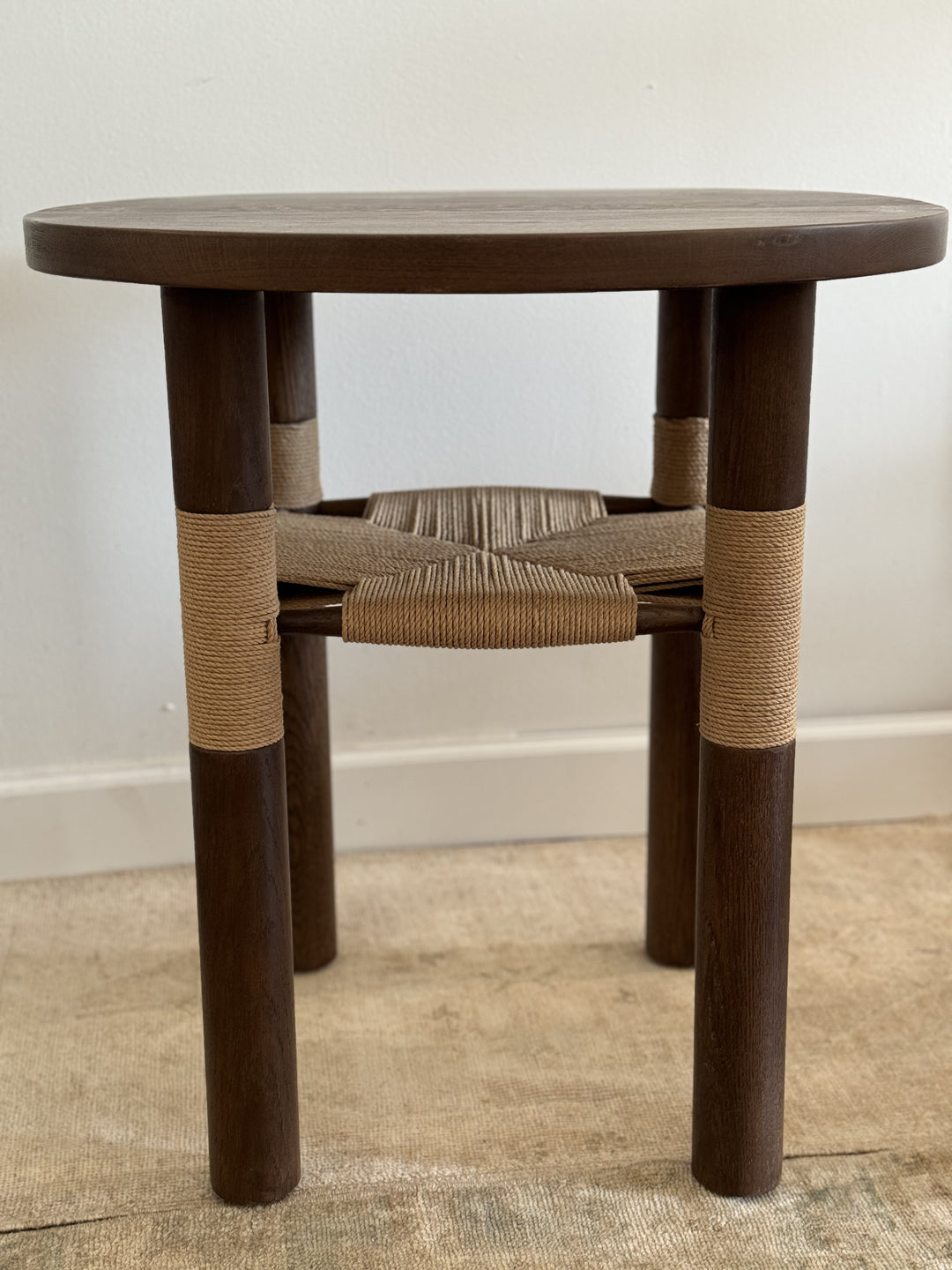 Round Wood Side Table