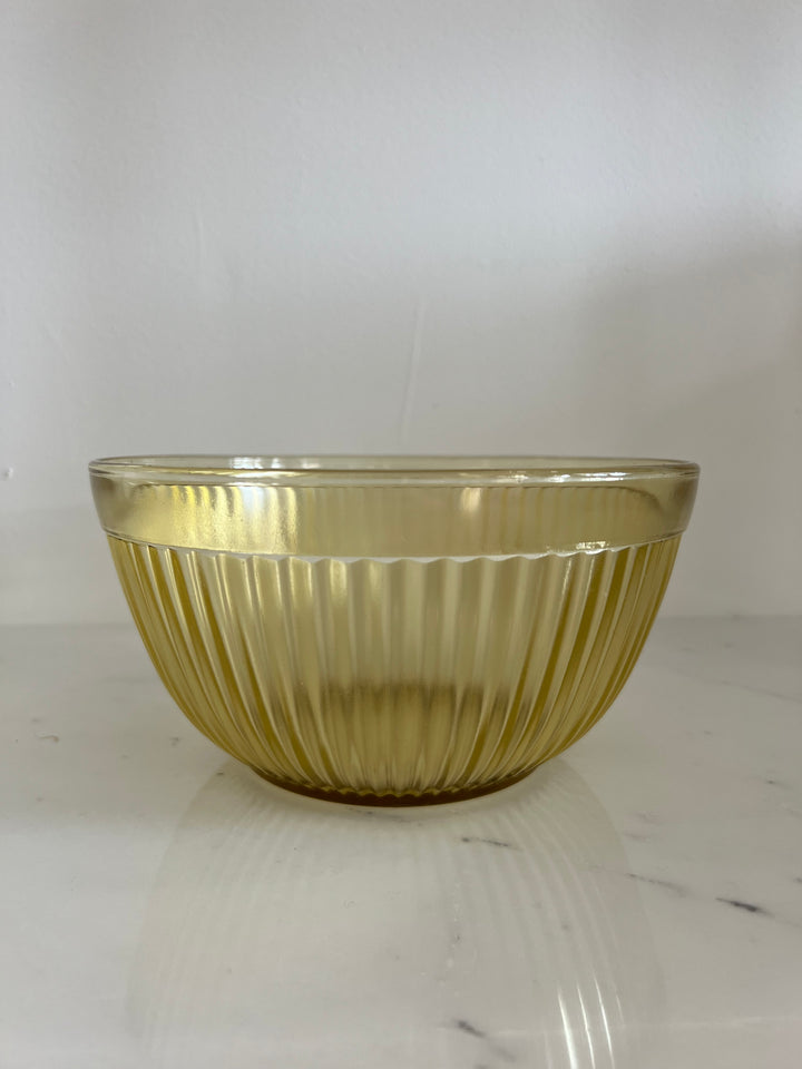 Large Yellow Glass Bowl
