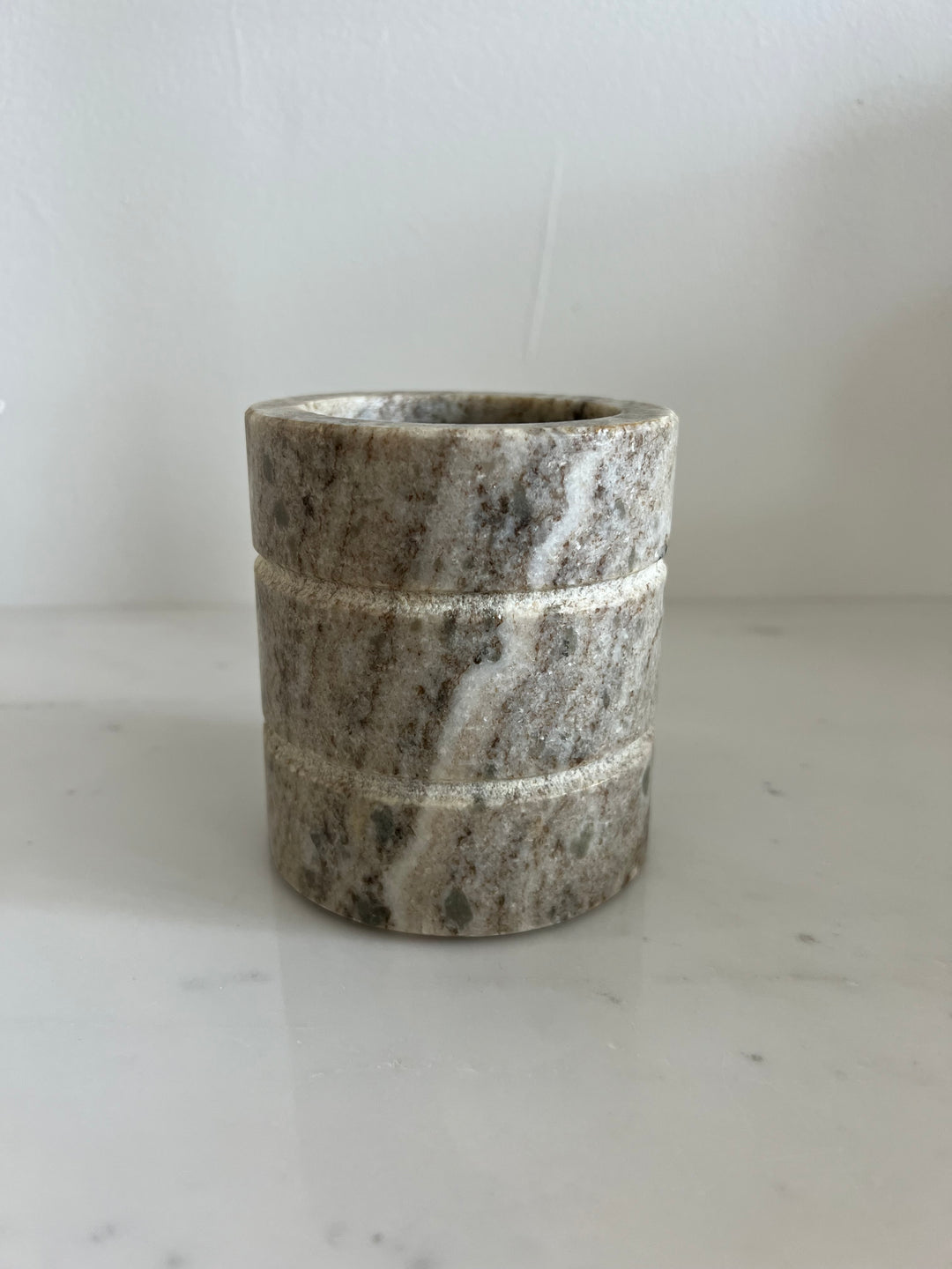 Vintage Stone Marble Cup Holder