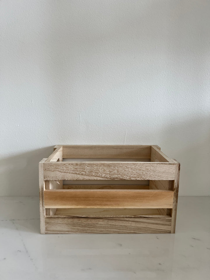 Light Wood Crate