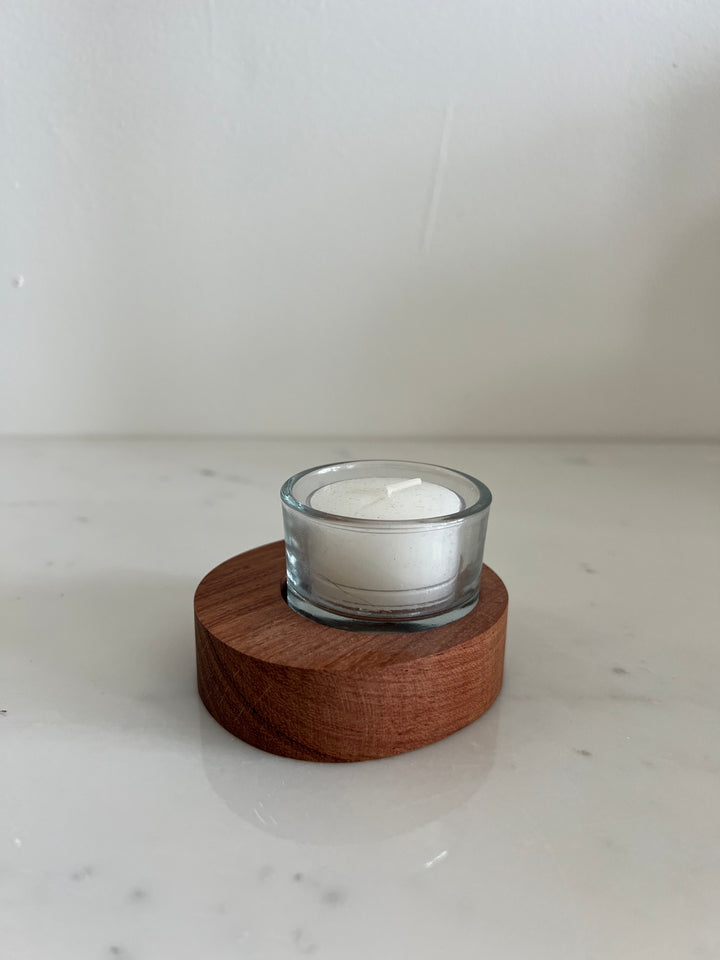 Wood Candle Holder