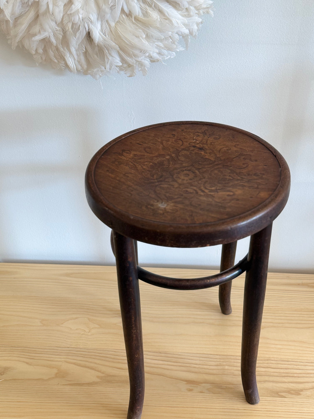 Handcrafted Vintage Bentwood Thonet Stool – DOMAIN by Laura Hodges
