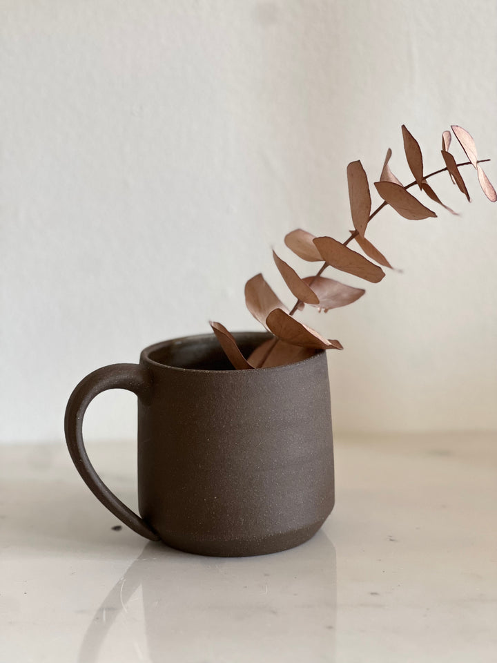 Ceramic Matte Mug with Handle by Krystal Osman Designs