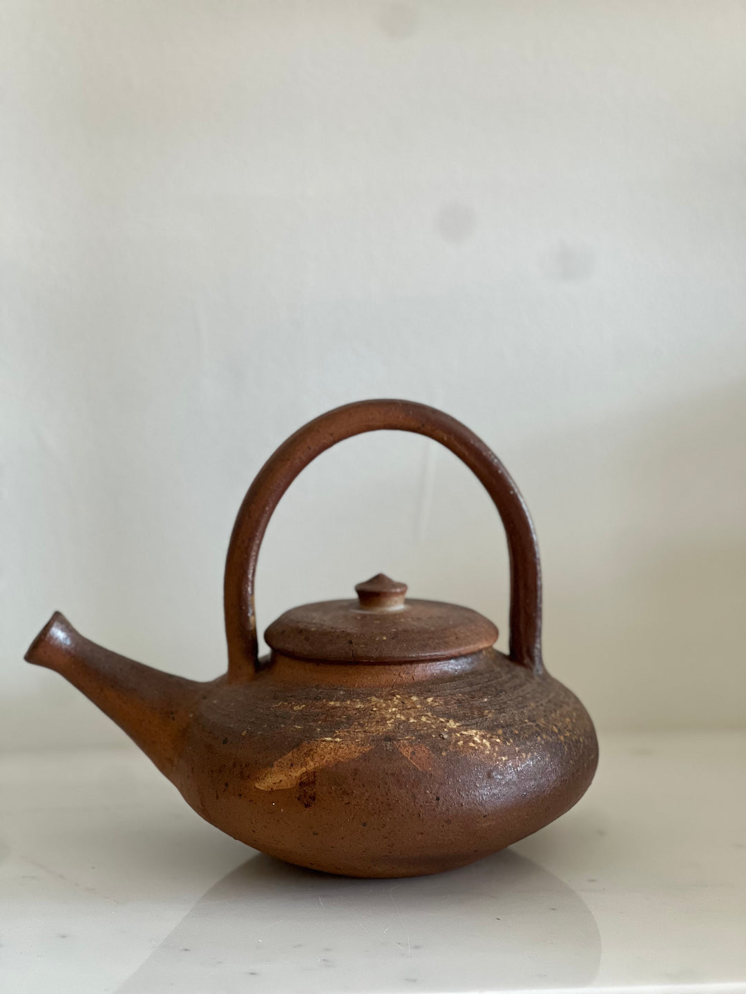 Vintage Brown Clay Tea Pot- Cafe