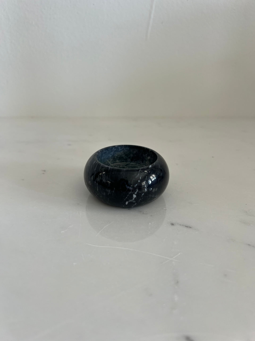 Vintage Tiny Tea Light Candle Holder in Marble Natural Stone