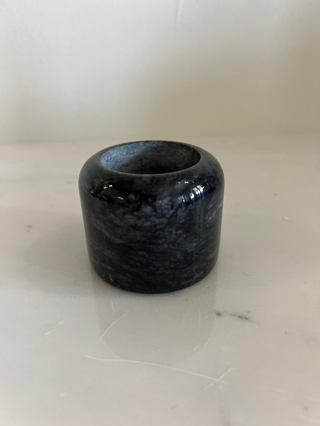 Vintage Marble Small Candle Holder