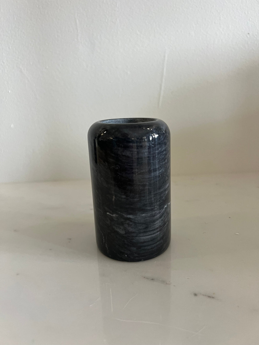 Vintage Marble Large Candle Holder