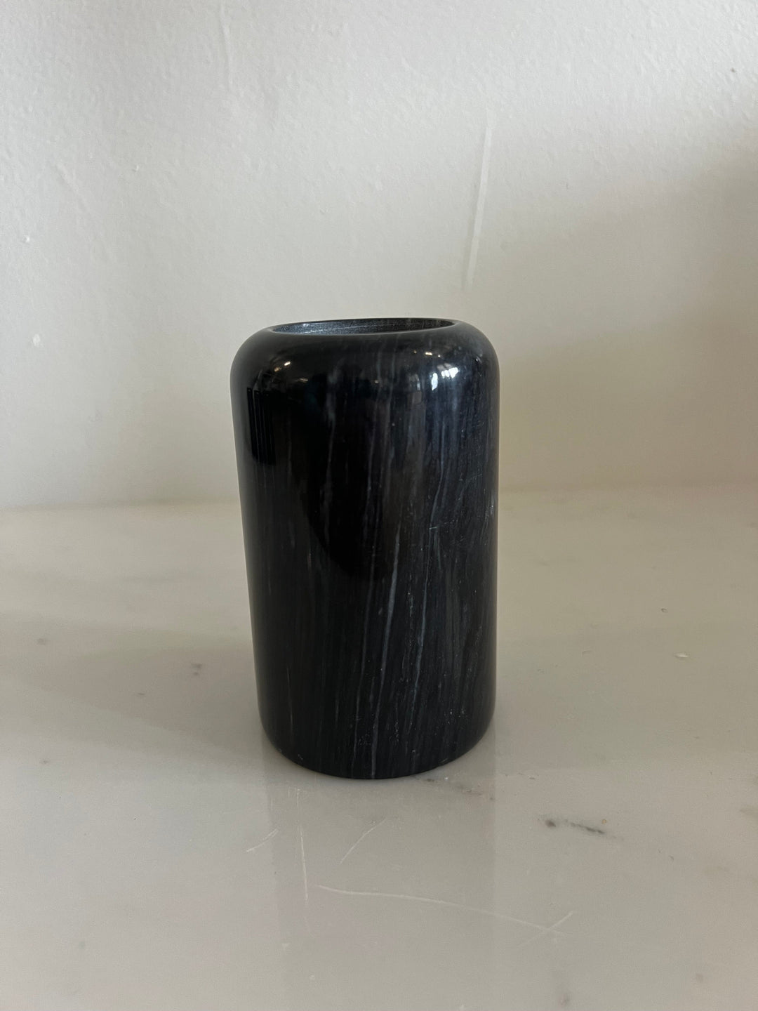 Vintage Marble Large Candle Holder