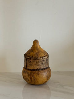 Vintage Mali Gourd Container