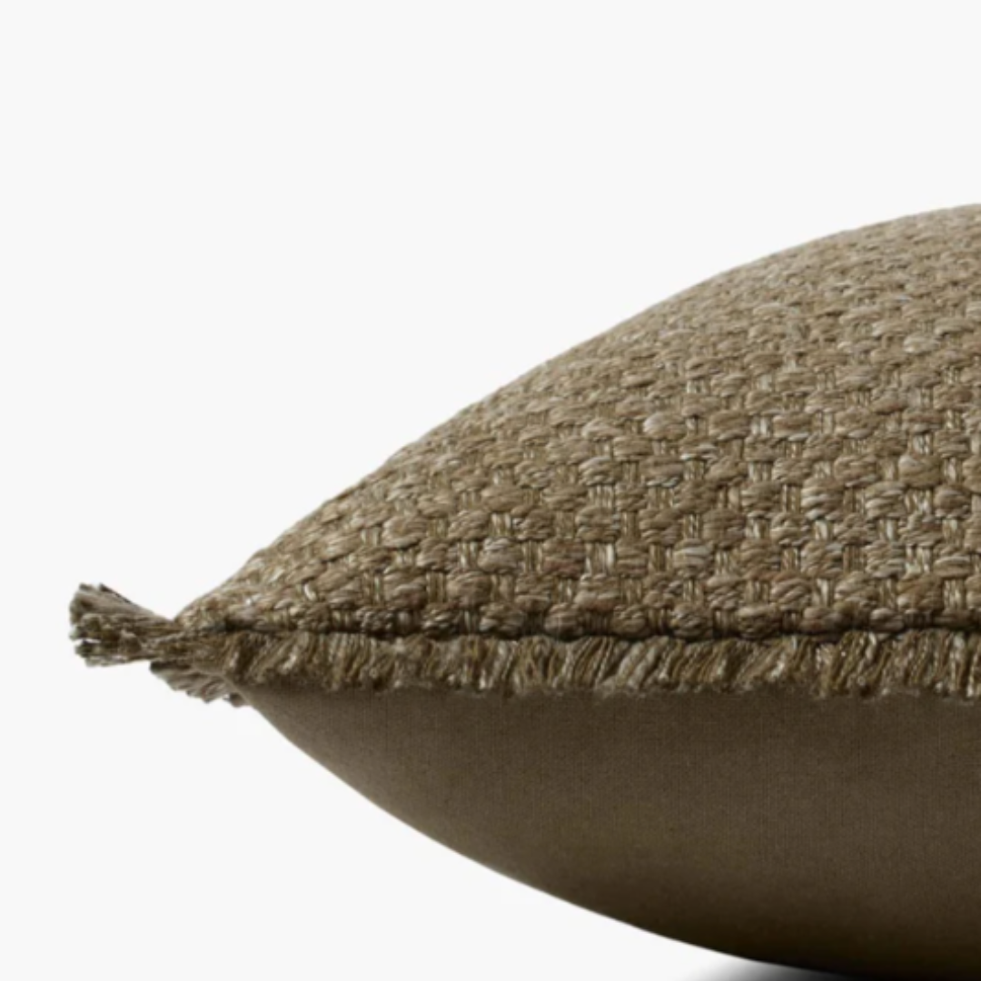 Olive Down Throw Pillow