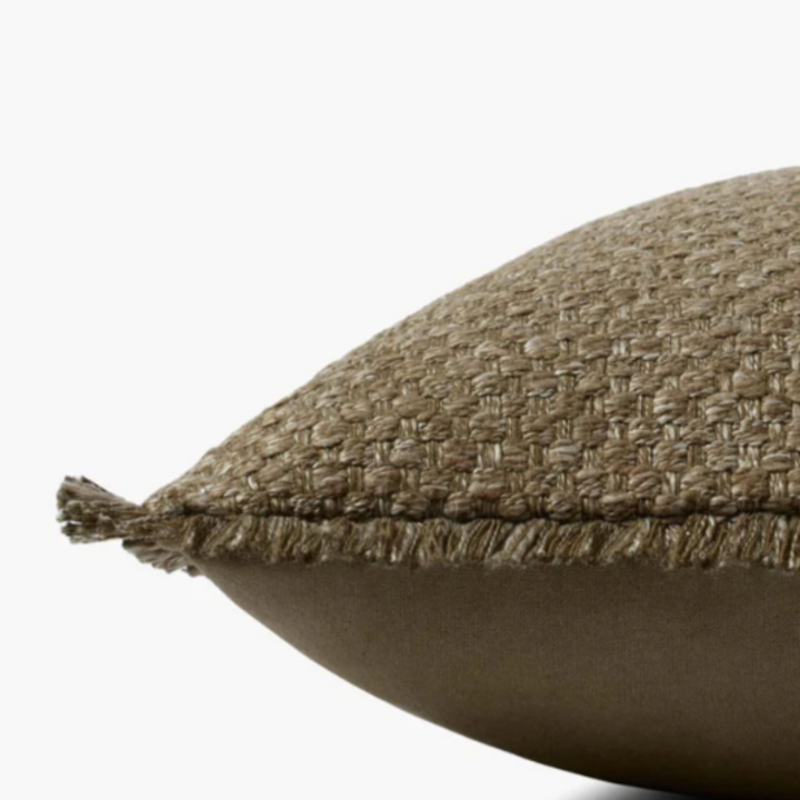 Olive Down Throw Pillow