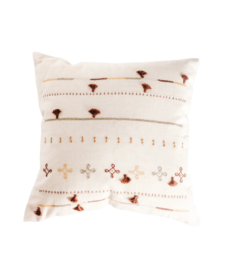 16" Priya Embroidered Pillow Cover