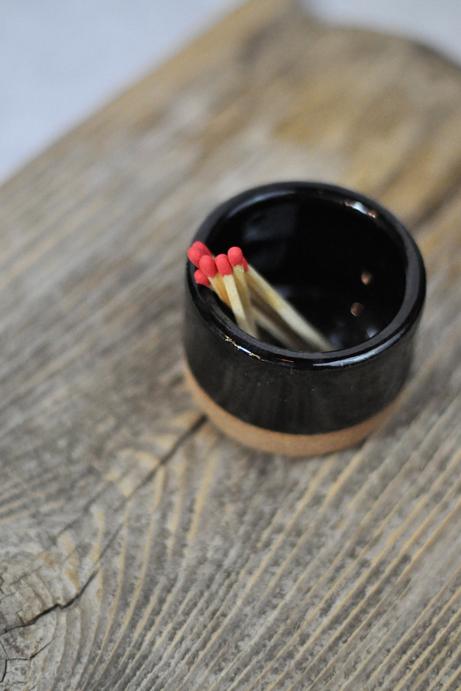 Match Stick Holder in Black