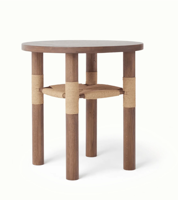 Round Wood Side Table