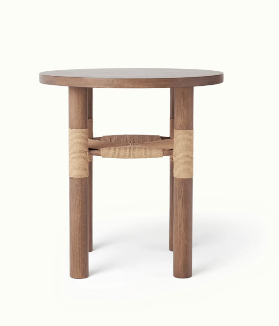 Round Wood Side Table