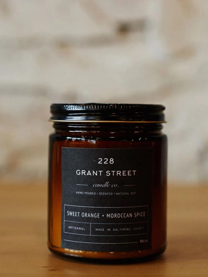 Sweet Orange + Moroccan Spice Candle by 228 Grant Street