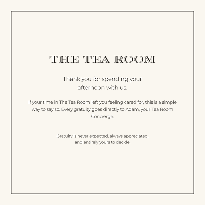 Tea Service Gratuity