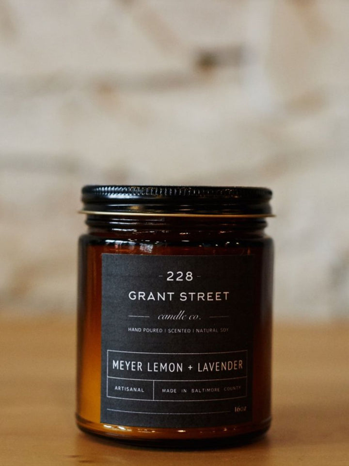 Meyer Lemon + Lavender Candle by 228 Grant Street