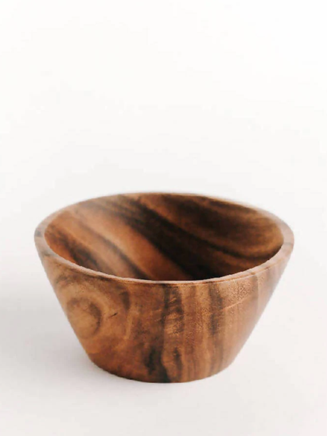Acacia Wood Snack Bowl