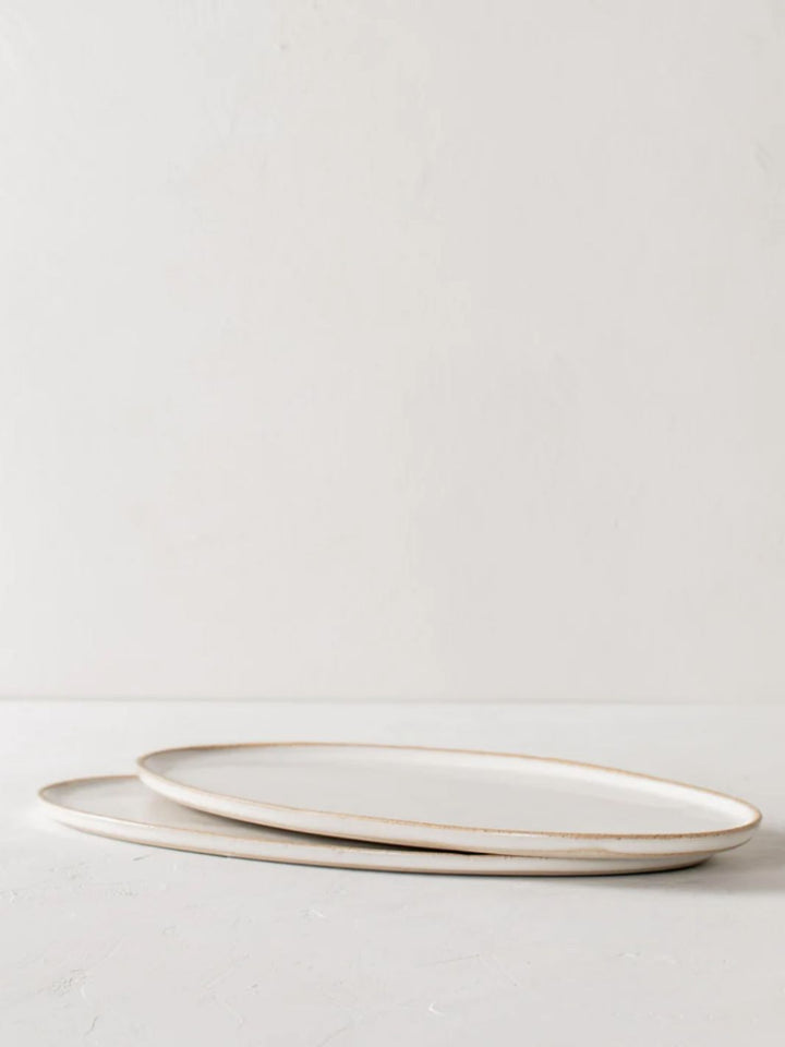 Stoneware Oval Serving Tray