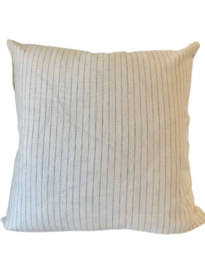Grey Pinstripe Accent Pillow