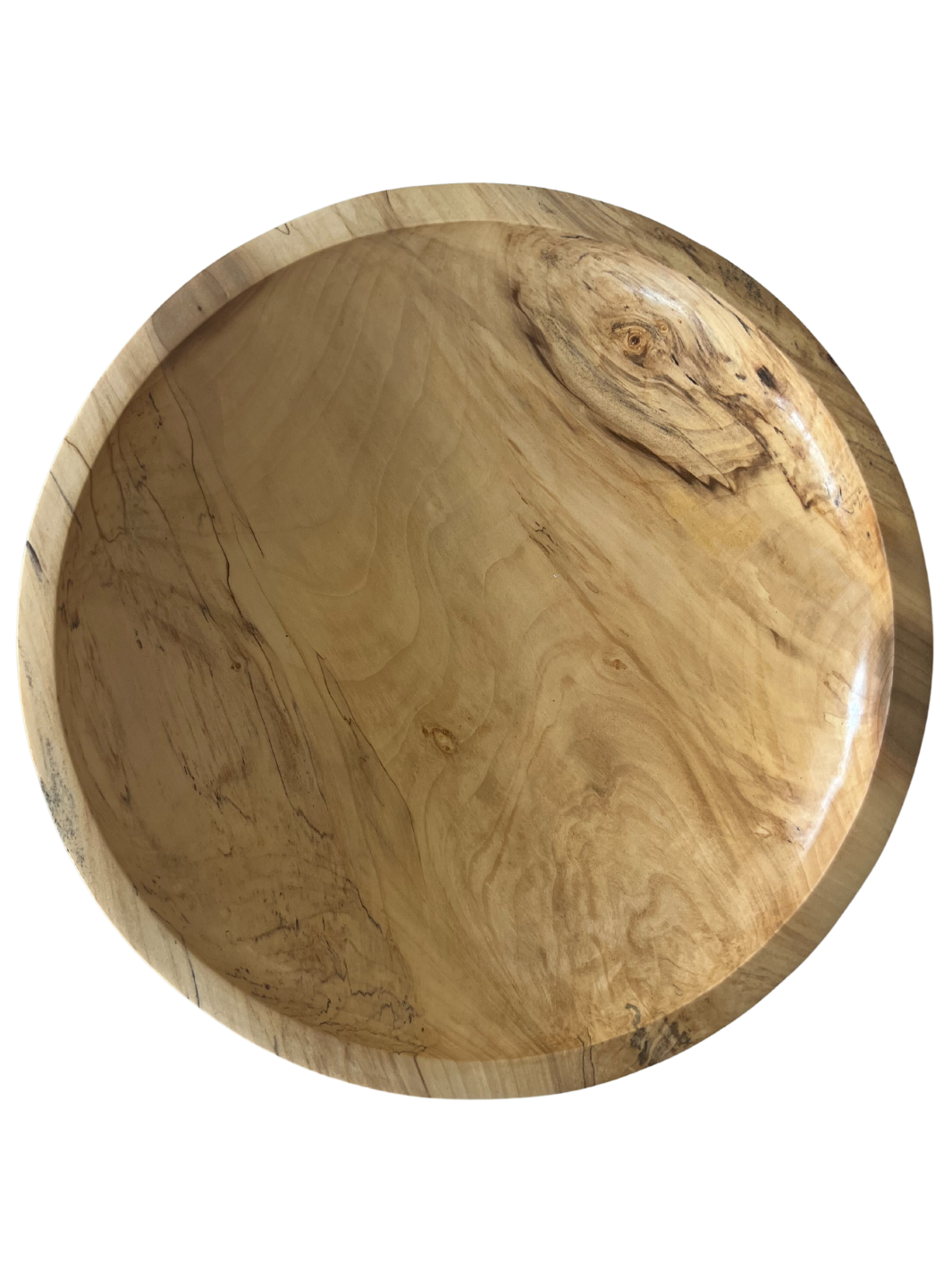Spalted Birch Shallow Bowl