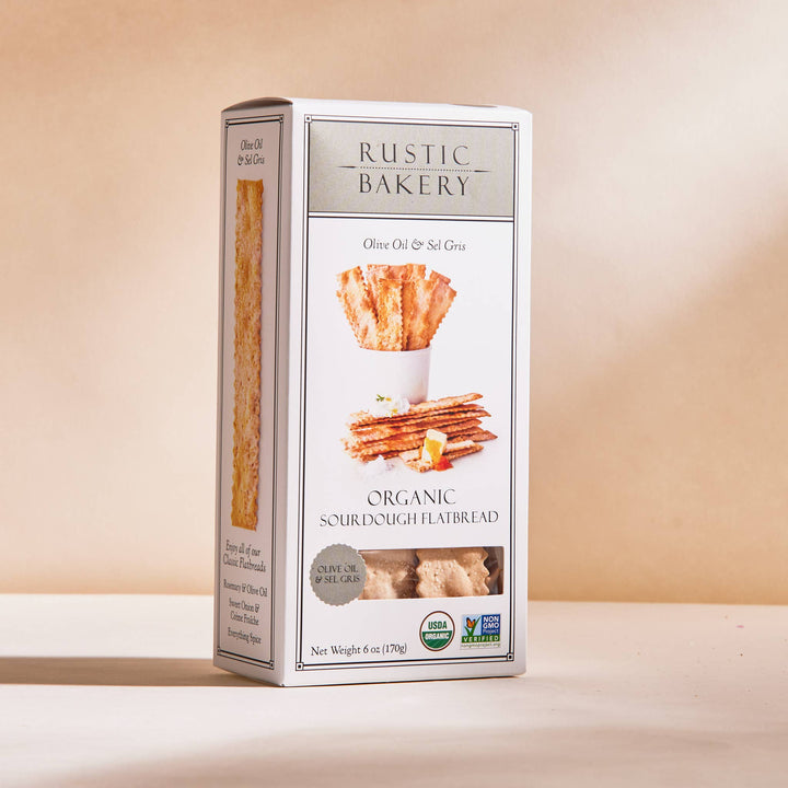 Rustic Bakery Olive Oil & Sel Gris Flatbread Crackers